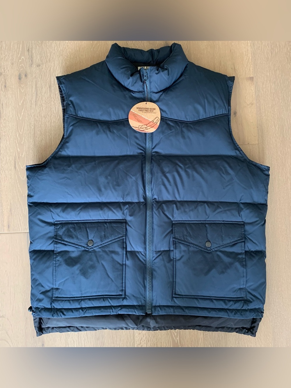 Old Navy Down/Feather Blend Vest Size XL Outdoorsy Cabincore